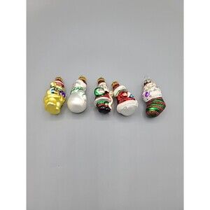 Christmas Mini Ornaments Collection 4 G&D Lot Of 5